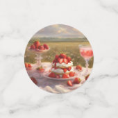 Gekke decadente Strawberry Shortcake party Confetti (Kleine voorkant)