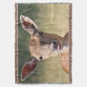 Gekke deer deken (Voorkant Verticaal)