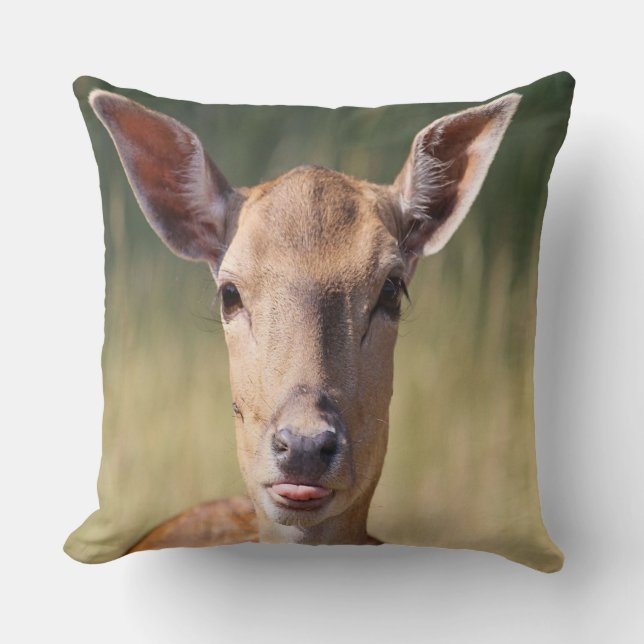 Gekke deer kussen (Voorkant)