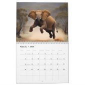 Gekke Dieren Grappige Giraffe Koe, Olifantskalende Kalender (Feb 2026)