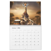 Gekke Dieren Grappige Giraffe Koe, Olifantskalende Kalender (Jan 2026)