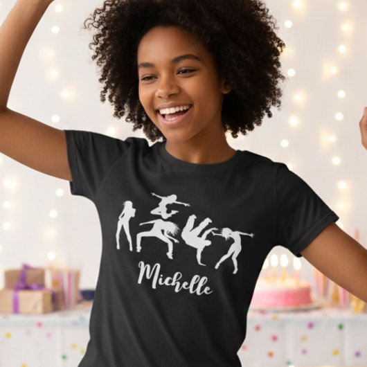 Gekke disco psychedelische techno dansers t-shirt