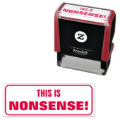 Gekke "DIT IS ONZIN!" Kritiek Rubber Stamp Zelfinktende Stempel (In situ)