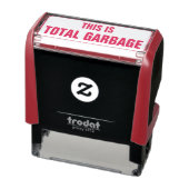 Gekke "DIT IS TOTALE VUILNIS" Rubber Stempel (Product)