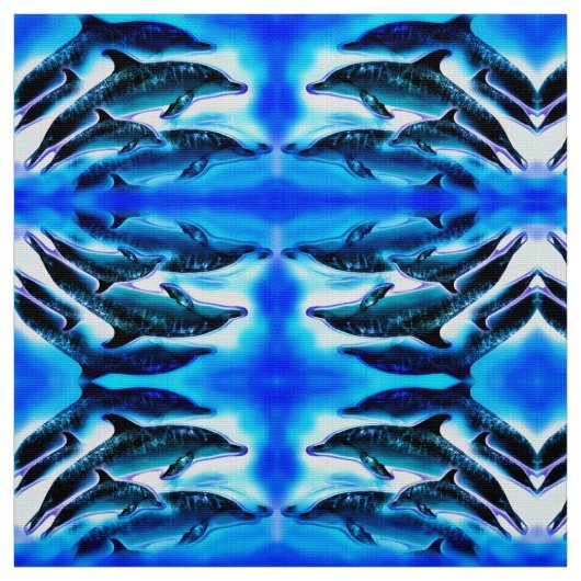 Gekke dolfijnen stof (Swatch)