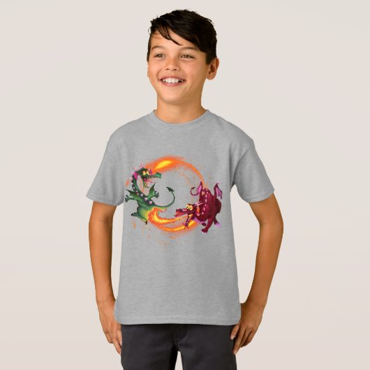 Gekke draken t-shirt (Voorkant volledig)