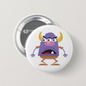 gekke driekleppig ogreest ronde button 5,7 cm (Voorkant /achterkant)