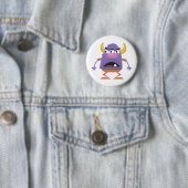 gekke driekleppig ogreest ronde button 5,7 cm (In situ)