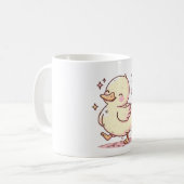 Gekke Eend met Speelse Charme Koffiemok (Voorkant links)
