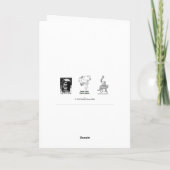 Gekke eendengedachten over jou feestdagen kaart (Achterkant)