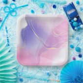 Gekke Eenhoorn Vierkante Papieren Bord (Feest)