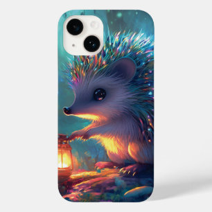 Gekke egel en lantaarn in betoverd bos Case-Mate iPhone 14 hoesje
