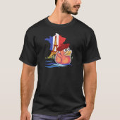 Gekke Eiffeltoren Rubber Duck T-Shirt (Voorkant)