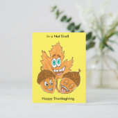 Gekke eikels Thanksgiving Briefkaart (Staand voorkant)