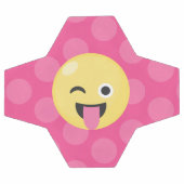 Gekke Emoji Polka Dots Voetbal (Enkel)