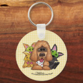 Gekke en Tig met Sassie-Pet Adoptie is LIEFDE Sleutelhanger (Voorkant)