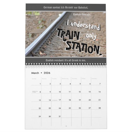 Gekke Engels voor Runaways en Duitse studenten! Kalender (Mar 2026)