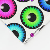 Gekke Eyes Fleece Blanket Deken (Hoek)