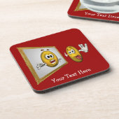 Gekke Face Funny Onderzetter set (Linkerzijde)