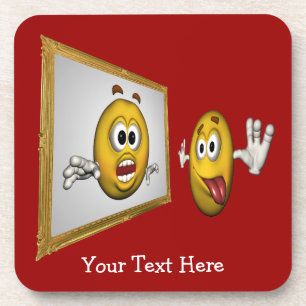 Gekke Face Funny Onderzetter set