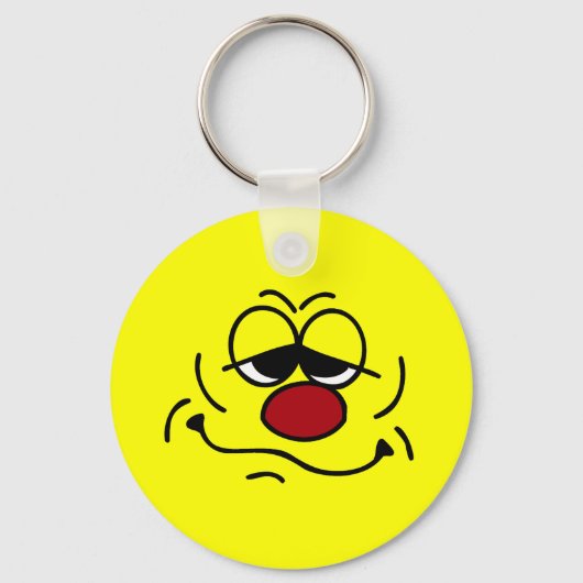 Gekke Face Grumpey Sleutelhanger (Voorkant)