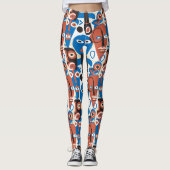 Gekke factoren geïnspireerd door Picasso Retro Mod Leggings (Voorkant)