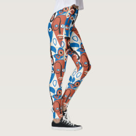 Gekke factoren geïnspireerd door Picasso Retro Mod Leggings