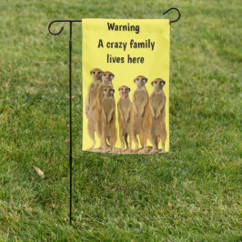 Gekke familie Meerkat Tuinvlag