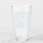 gekke fantasie brengt wit en aqua in kaart glas (Achterkant)