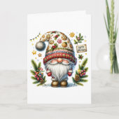 Gekke fijne feestdagen kabouter (Voorkant)