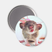 Gekke Flutterby Rat Magneet (Voorkant / Achterkant)