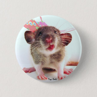 Gekke Flutterby Rat Ronde Button 5,7 Cm