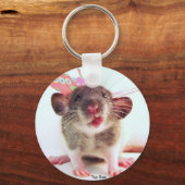 Gekke Flutterby Rat Sleutelhanger (Voorkant)