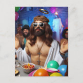 Gekke Funny AI gegenereerde kunst Happy Birthday J Briefkaart (Voorkant)