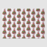 Gekke Funny Christmas Santa Claus Elf Kind Tissuepapier<br><div class="desc">Gekke Funny Christmas Santa Claus Elf Boy Transparant Design Zittend op Gifts Cool Tissue Paper</div>