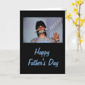 Gekke Funny Dad Vaderdag Wenskaart Kaart (Gele Bloem)