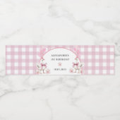 Gekke Gans 1e Verjaardag Party Water Bottle Label Waterfles Etiket (Enkel label)