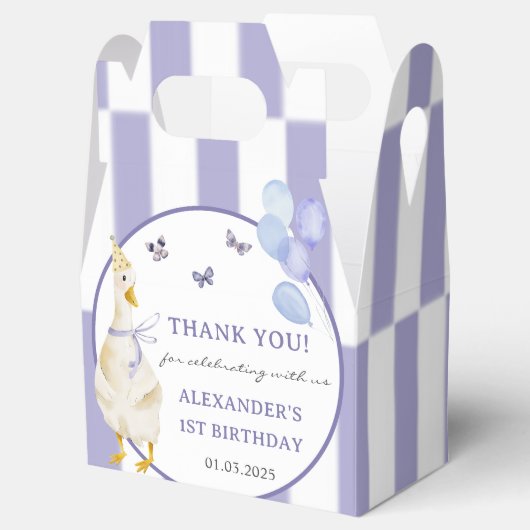 Gekke Gans 1e Verjaardagsfeest Bedankdoosjes (Geopend)