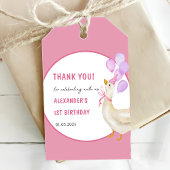 Gekke Gans 1e Verjaardagsfeest Cadeaulabel