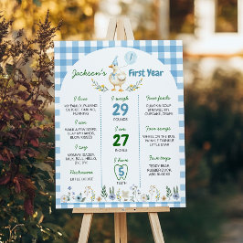 Gekke Gans 1e Verjaardagsfeest Mijlpaal Poster