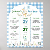 Gekke Gans 1e Verjaardagsfeest Mijlpaal Poster (Voorkant)