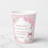 Gekke Gans 1e Verjaardagsfeest Papieren Bekers (Voorkant)