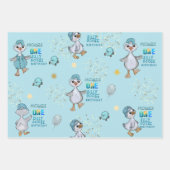 Gekke Gans 1st Boy Verjaardag Wrapping Paper Set (Voorkant 2)