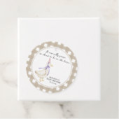 Gekke Gans Baby shower Bedankjes Labels (In situ)