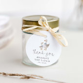 Gekke Gans Baby shower Bedankjes Labels