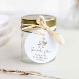 Gekke Gans Baby shower Bedankjes Labels