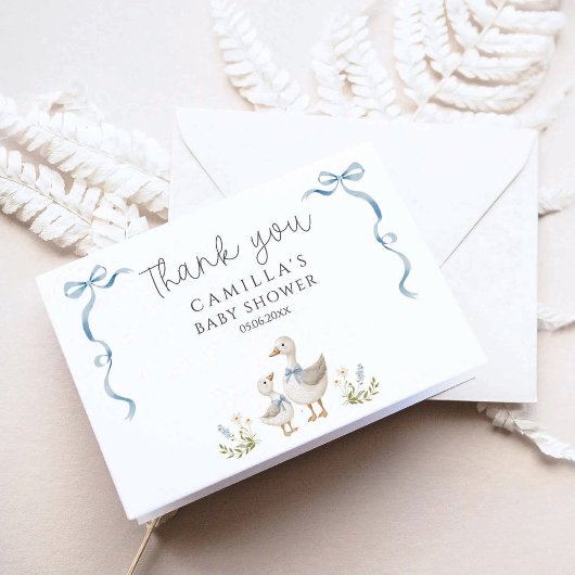 Gekke Gans Baby shower Bedankkaart