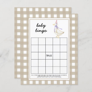 Gekke gans - Baby shower bingo spel