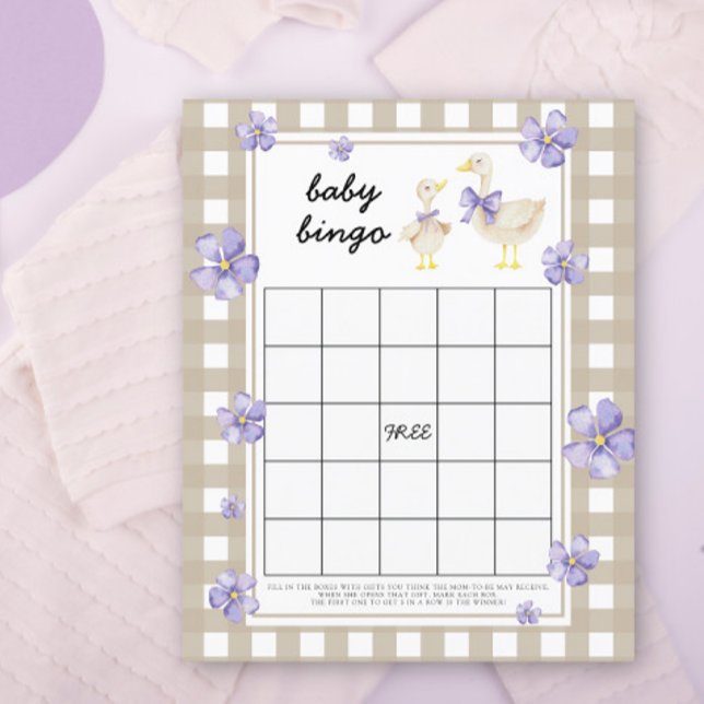 Gekke gans - Baby shower bingo spel (Creator heeft geüpload)