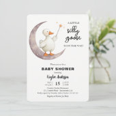 Gekke Gans Baby shower Kaart (Staand voorkant)